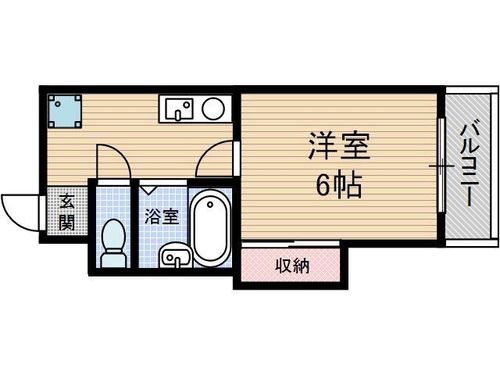 中村10番館308の間取り