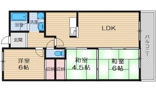 メゾン安夢留の間取り