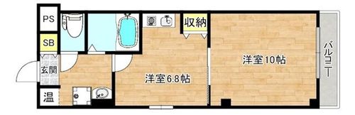 パーク巽東Ⅰの間取り