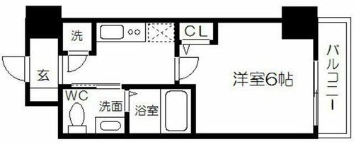 HS梅田EASTの間取り