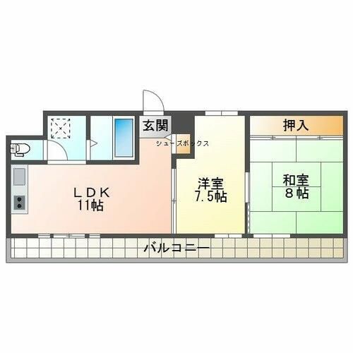 シャトー第一土山の間取り