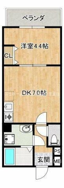 EXハイツ今川103の間取り