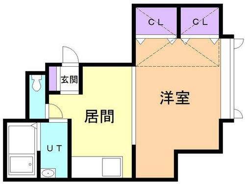 コーポ ポレール102の間取り