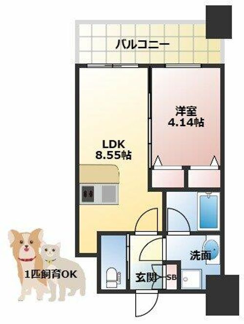 プレジオ城北の間取り