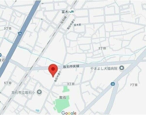 取石石田団地の地図