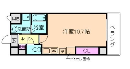 大阪府豊中市西緑丘3丁目(マンション)の賃貸物件の間取り