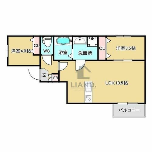 ジリオ井尻203の間取り