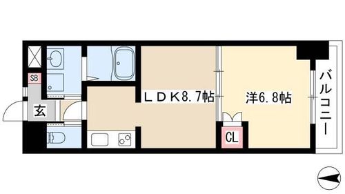 コアレジデンス802の間取り