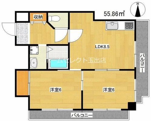 ラパンジール粉浜の間取り