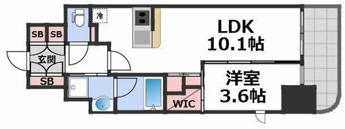コンフォリア・リヴ北浜淡路町の間取り