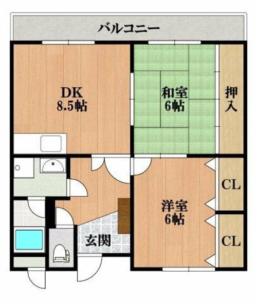 プロヴァンス・イン松原の間取り