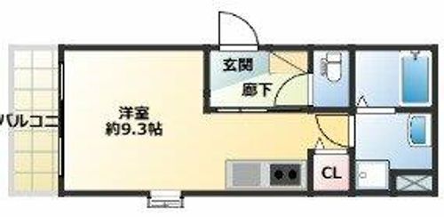 THE NOBLES 箱崎302の間取り