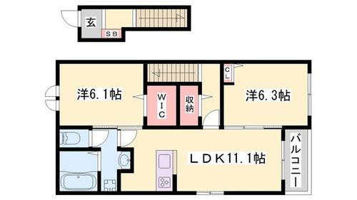 Agate Zone204の間取り