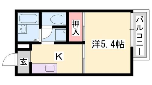 ヴィラ カメリア B106の間取り