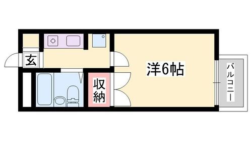 ノーブル青山Ⅰ106の間取り