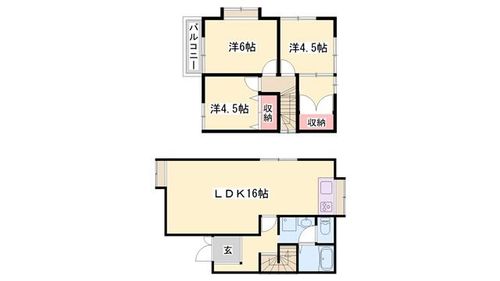 兵庫県姫路市野里(一戸建)の賃貸物件1の間取り