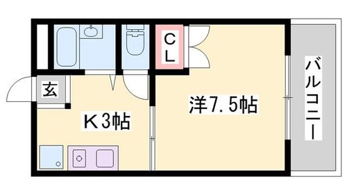 グリーンゲイブルズ105の間取り
