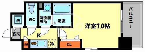 エスリード大阪城の間取り