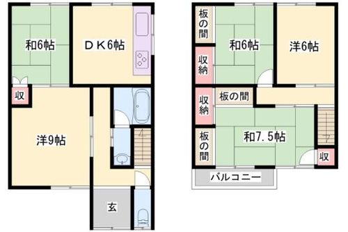 兵庫県姫路市八代本町1丁目(一戸建)の賃貸物件1の間取り