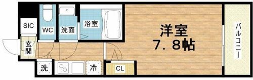 カーサレグラス城東セントラルの間取り