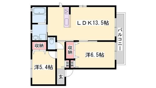 シャーメゾン玉手の間取り