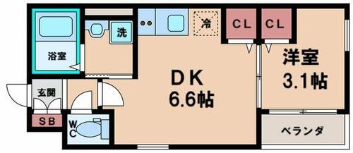 ハーモニーテラス遠里小野3の間取り