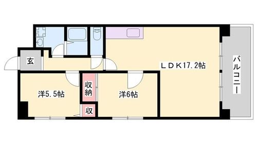 ハイツマエダⅡ301の間取り