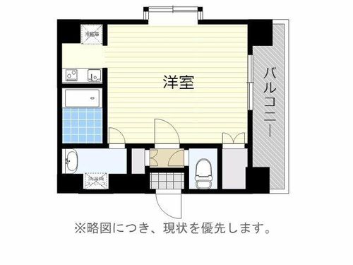 福岡県福岡市中央区高砂1丁目(マンション)の賃貸物件の間取り