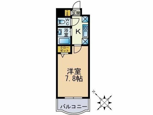 リヴィエール天神南の間取り