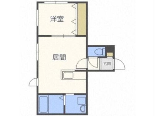 グランディール学園前の間取り
