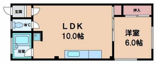 カーサ中田の間取り
