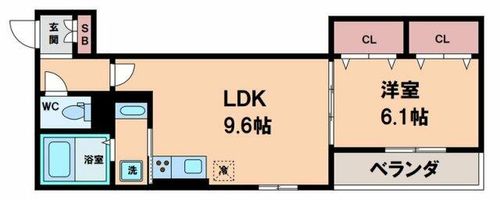 マノワール勝山北の間取り