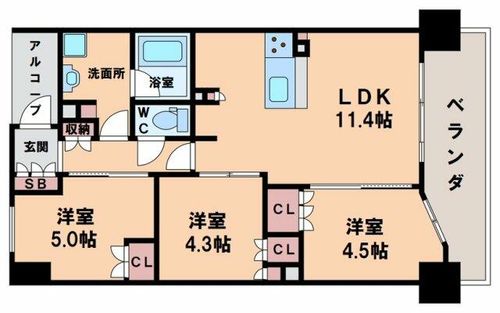ザ・レジデンス寺田町駅前の間取り