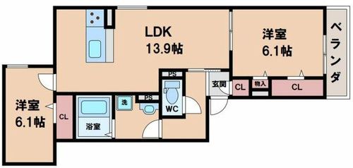 大山蓮華の間取り