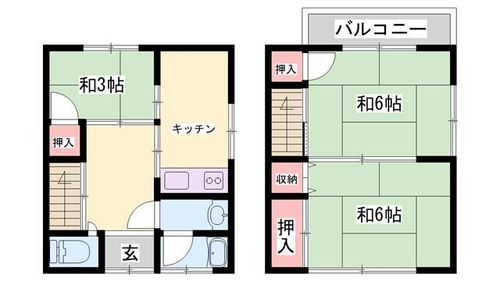 兵庫県姫路市御立西6丁目(一戸建)の賃貸物件1の間取り