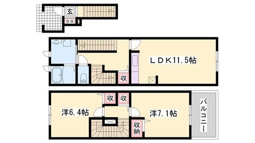 アルメールM207の間取り