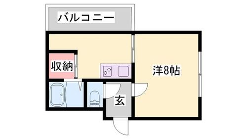 リバーパレス・浜田801の間取り