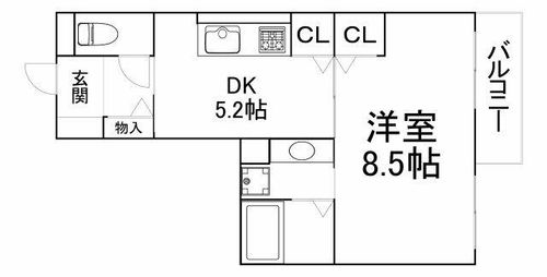 エストドミール野田の間取り