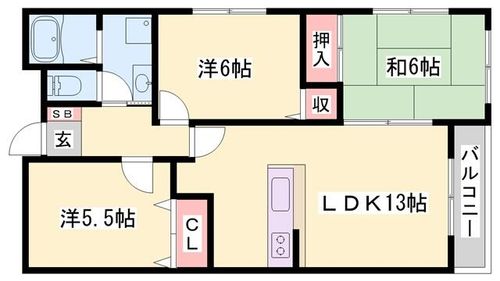 シャトレ21の間取り