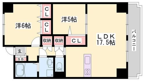 アルコ・ラ・カーサ佃町2604の間取り