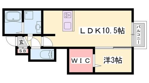 ラ・レガッタ都103の間取り