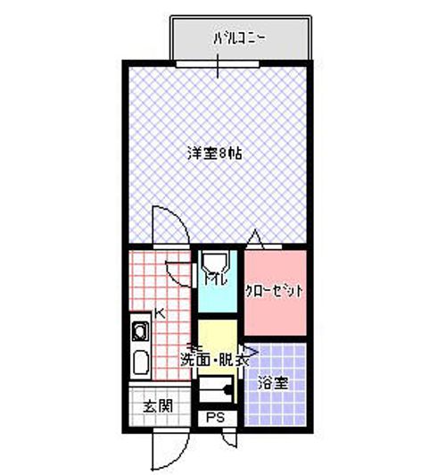メゾン阪奈201の間取り