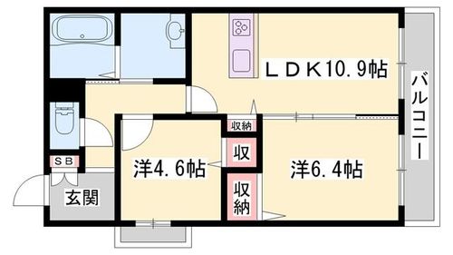 リメインらかんN棟302の間取り