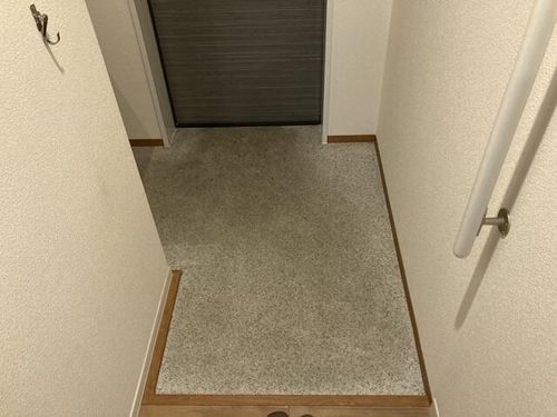 リメインらかんN棟302の玄関