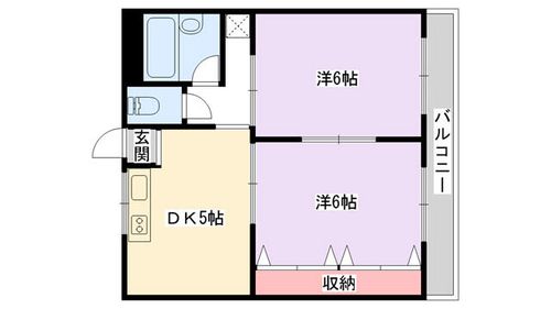 インテンス大東2Bの間取り