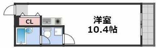 ライオンズシティ難波南の間取り