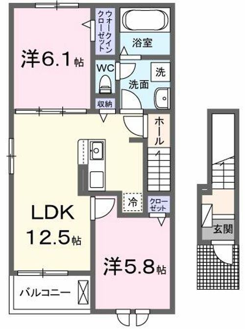モン・トレゾア Ⅰの間取り