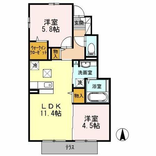 green village(グリーンヴィレッジ)の間取り