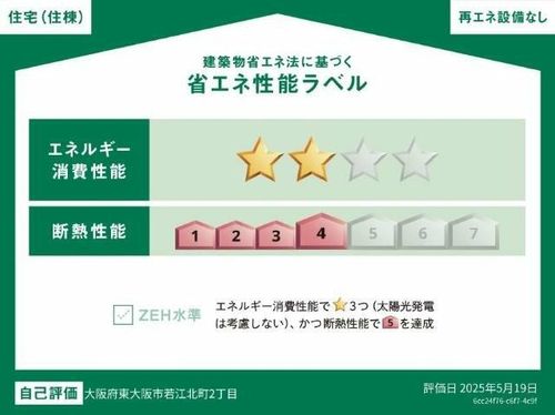 若江北町2丁目B棟新築工事の外観
