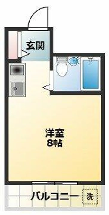 シャトー平野の間取り